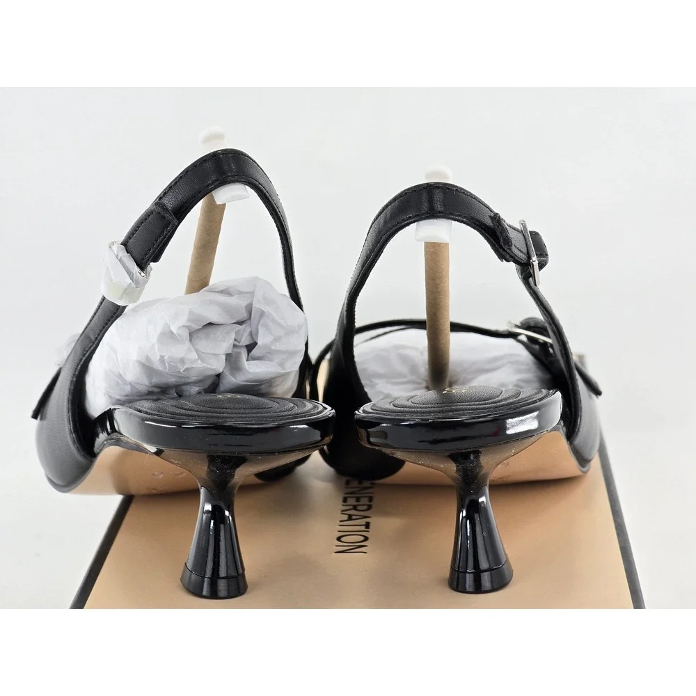 BCBGeneration Kami Slingback Pumps Womens 6.5 Black Pointed Toe - New